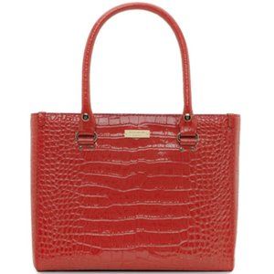 Kate Spade Knightsbridge Quinn Croc Embossed Bag